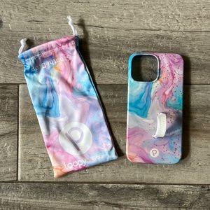 Loopy phone case - 13 pro max- cotton candy swirl